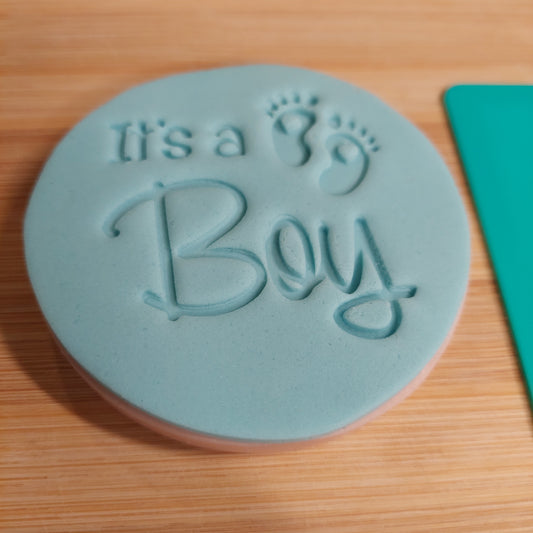 It's a Boy Fondant Stamp