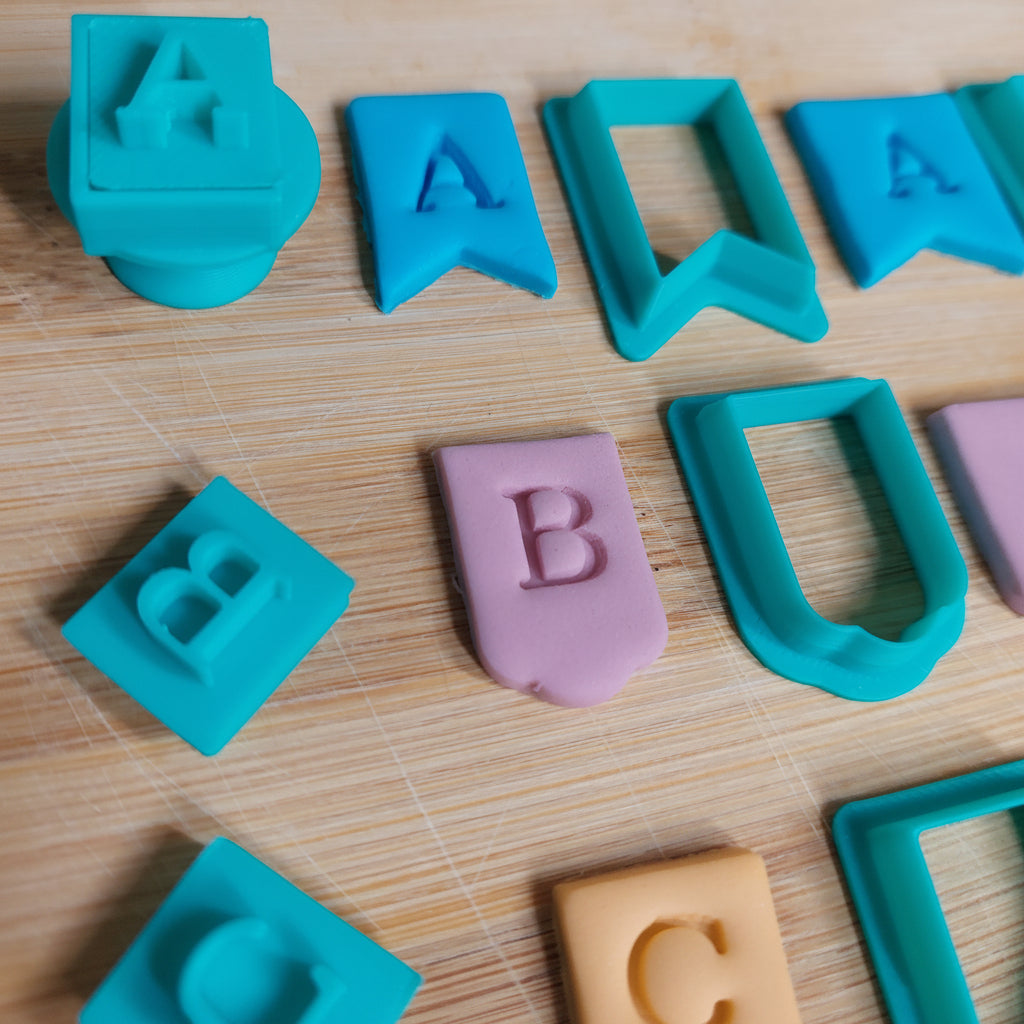 Bunting and Alphabet Fondant Cutter Set