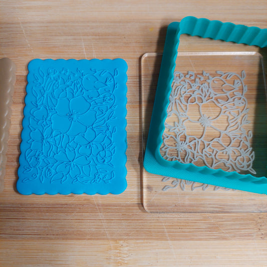 Flowers with Bird Cookie Cutter and Embosser