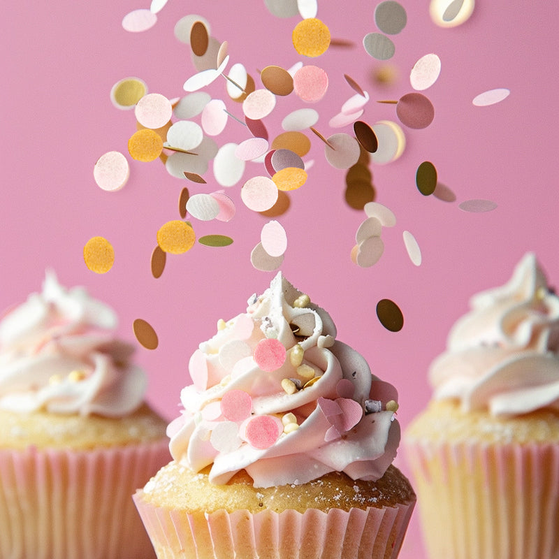 Sprinks Pink, White and Gold Wafer Sprinkles