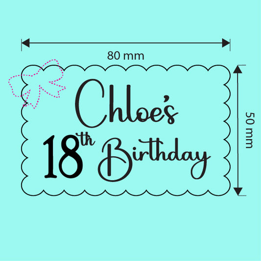 Custom Chloes Birthday