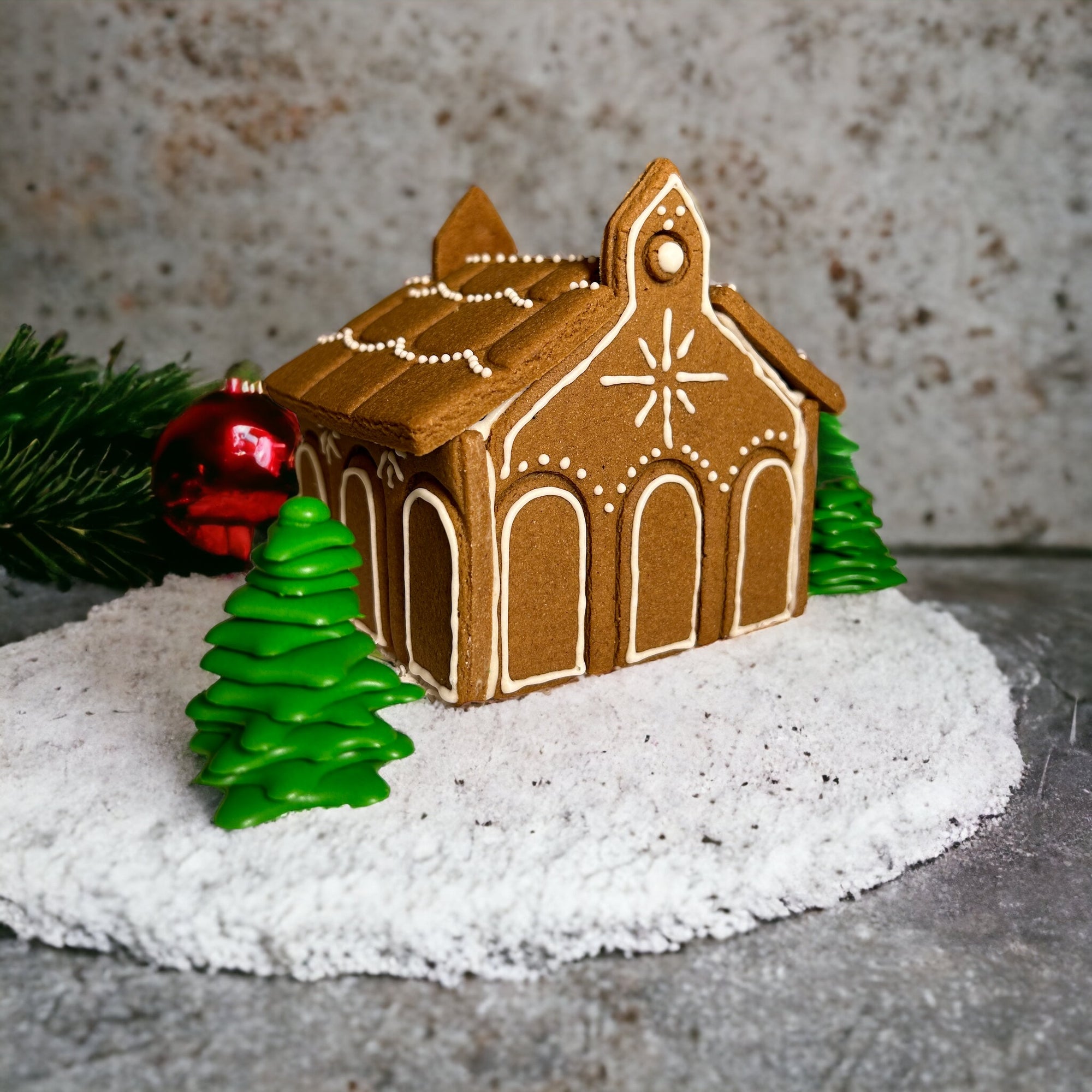 3D Gingerbread Church Cutter & Embosser Set