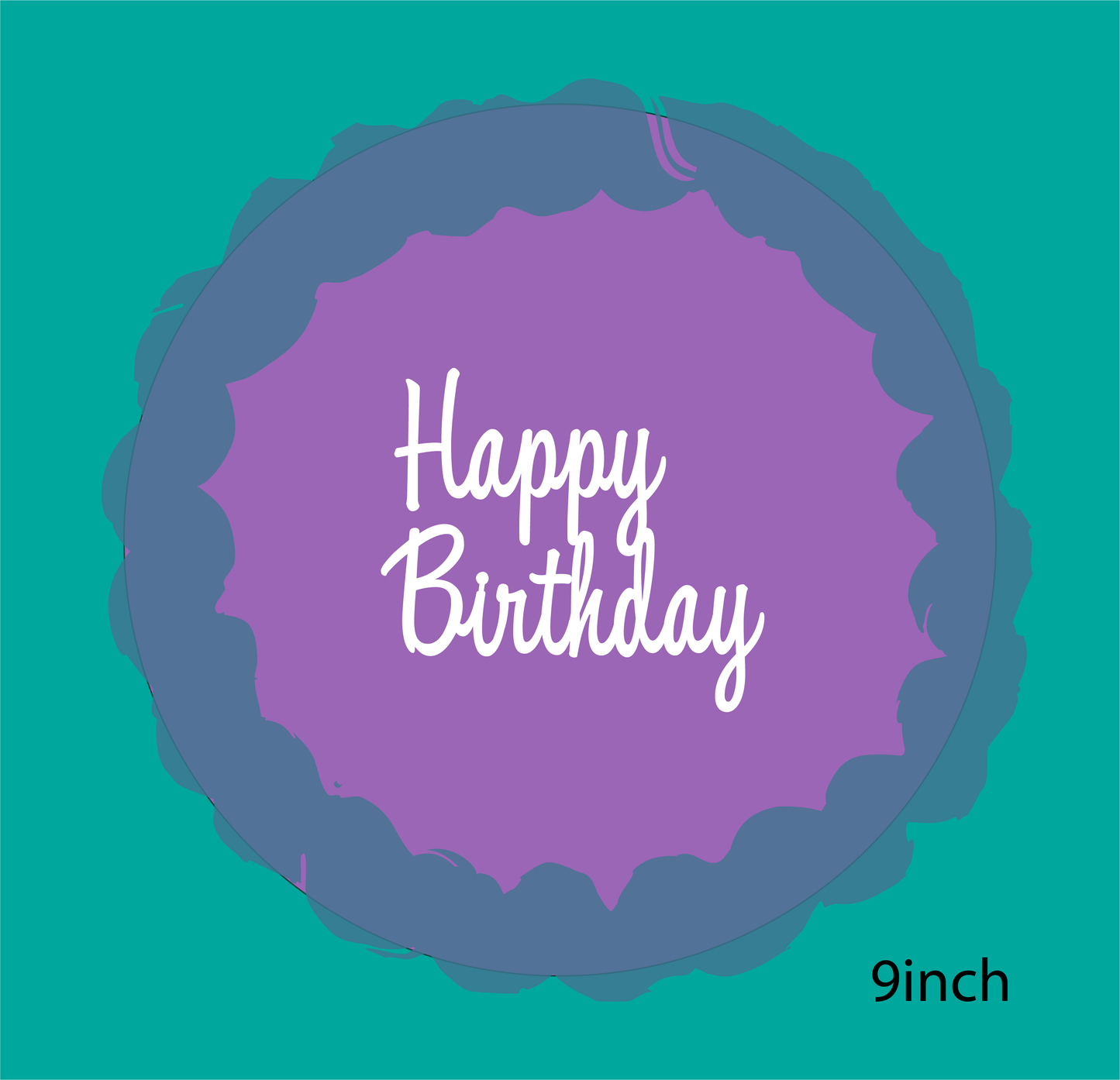 Custom 'Happy Birthday' Cake Topper