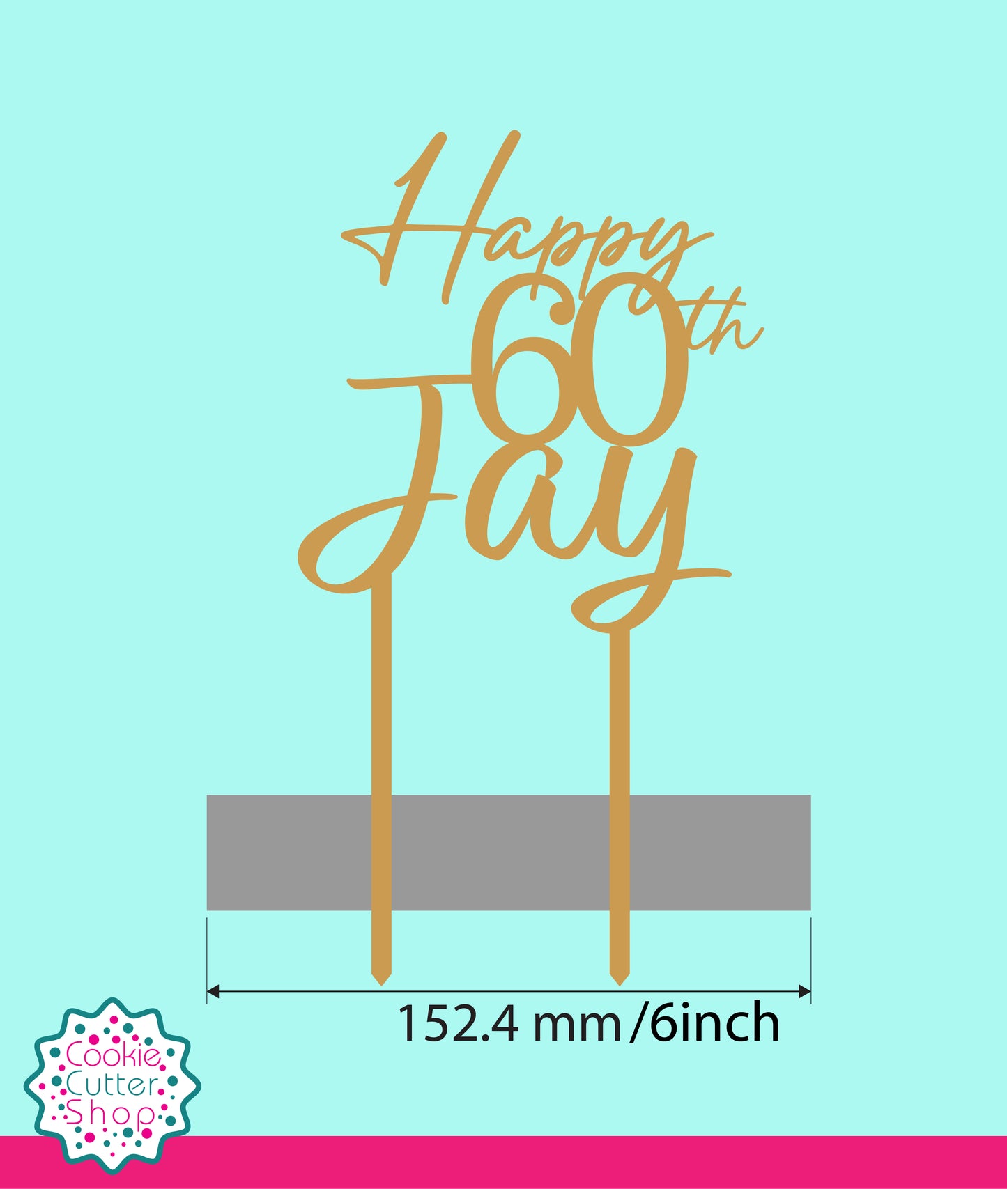 Custom Sun Cutter and Stamp + Acrylic Topper