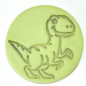 Raptor Dinosaur Cookie Fondant Stamp