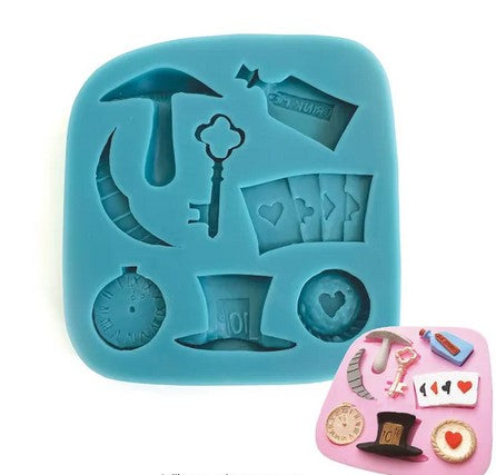 Alice In Wonderland Themed Silicone Mould