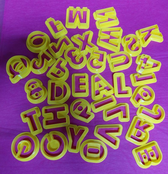 Kids Creative Alphabet & Number Set Cookie Cutter Set