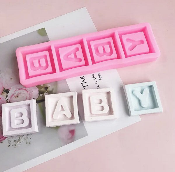 'Baby' Letters Silicone Fondant Mould