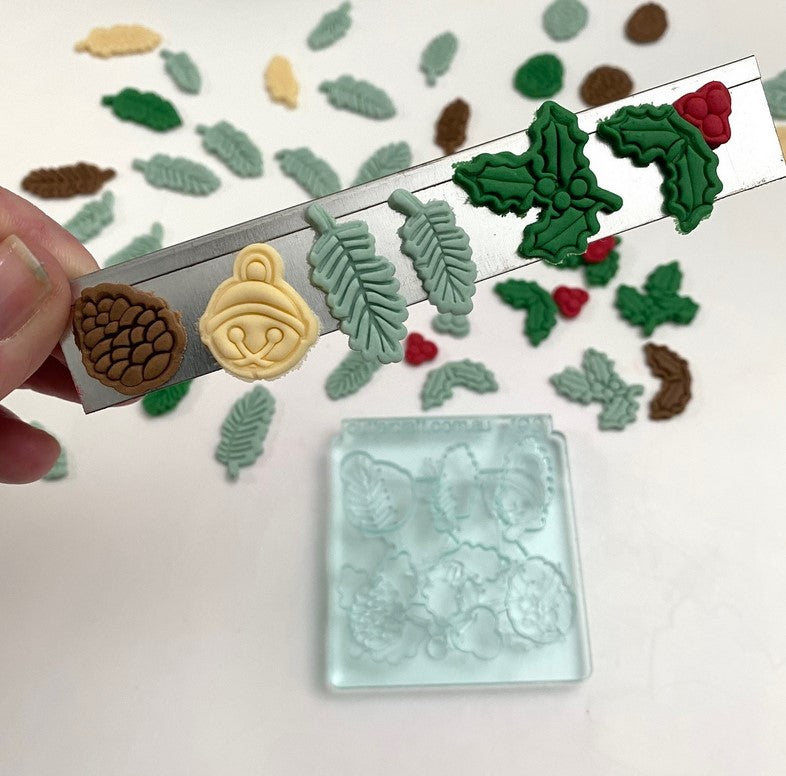 Christmas Foliage Stamp & Cut Double Up