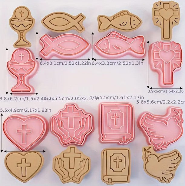 Communion Cookie Cutter & Stamp Set