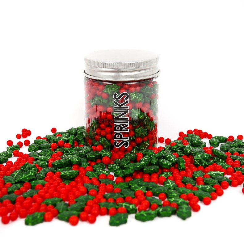 Deck The Halls Sprinkle Holly & Berry Mix
