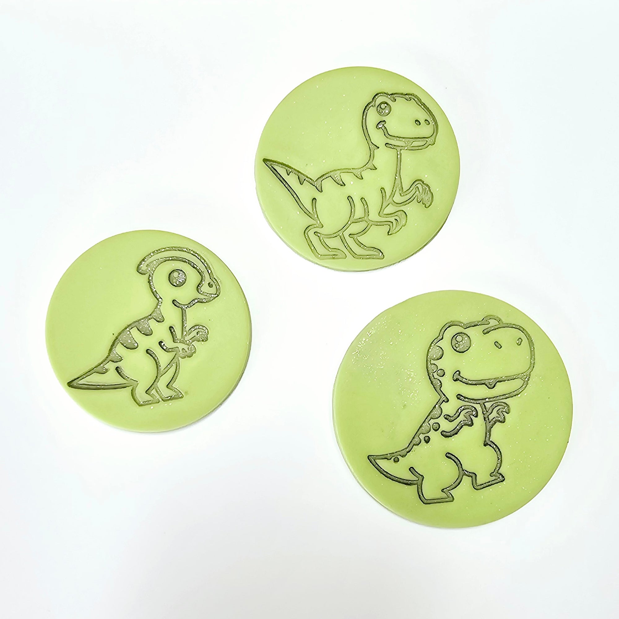 ParaSaur Dinosaur Cookie Fondant Stamp