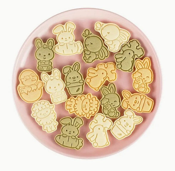 Easter Fun Cookie Cutter & Stamp Set 8 Piece