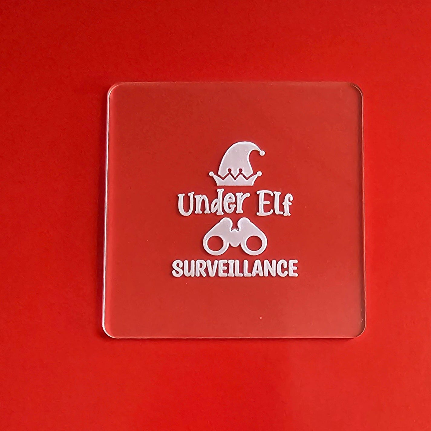 Christmas 'Under Elf Surveillance' Fondant Debosser