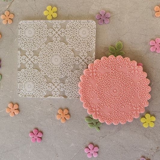 Lace Pattern Background Fondant Embosser