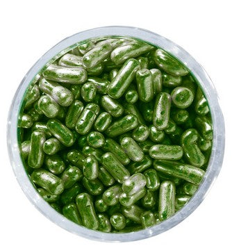 Sprink'd Metallic Green Jimmies Sprinkles