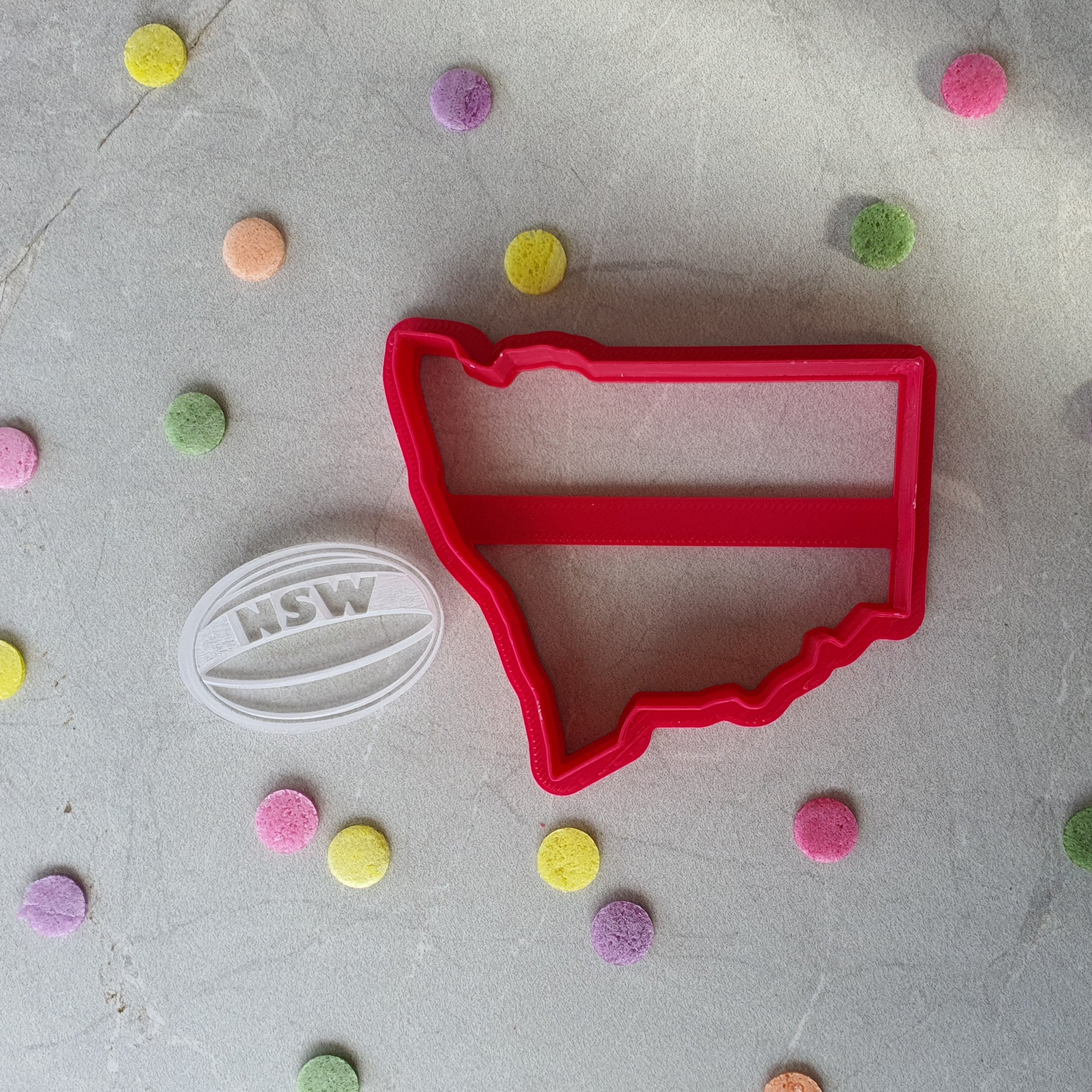 NSW State of Origin Supporters Cookie Cutter & Embosser Set