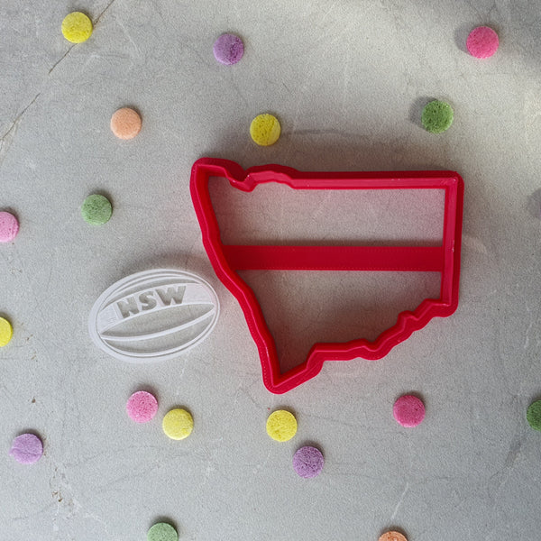 NSW State of Origin Supporters Cookie Cutter & Embosser Set Cookie Cutter Shop Australia