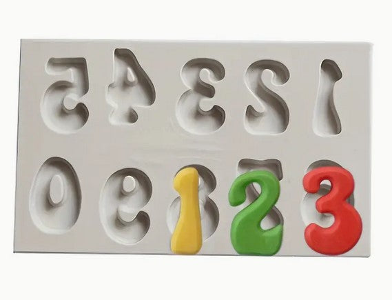 Numbers Silicone Fondant  Mould