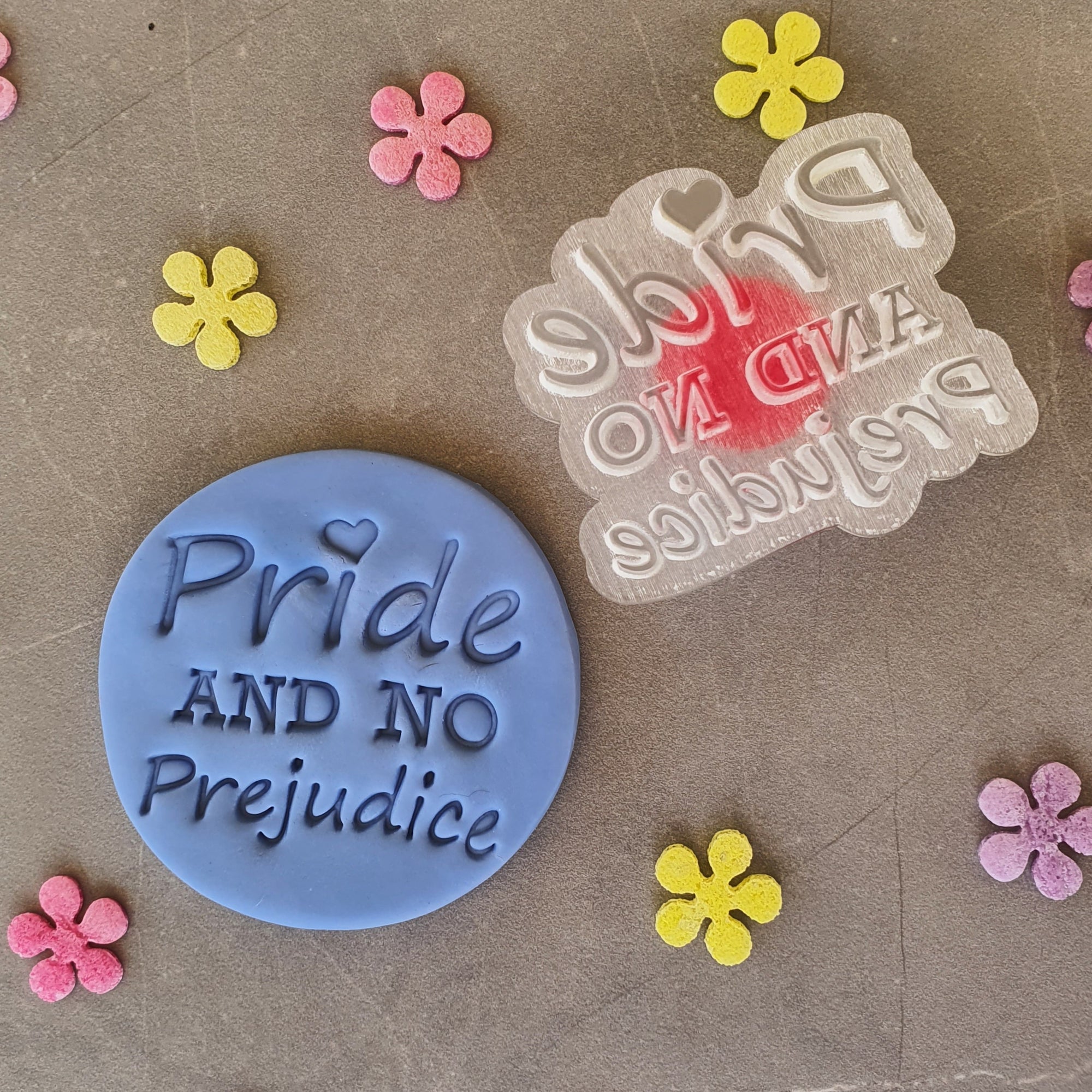 "Pride and No Prejudice' Cookie Embosser Stamp | Cookie Cutter Shop Australia