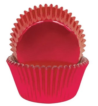 Red Foil Baking Cups (408) 72 pc