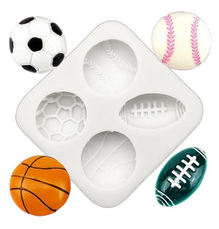 Sports Balls Silicone Fondant Mould