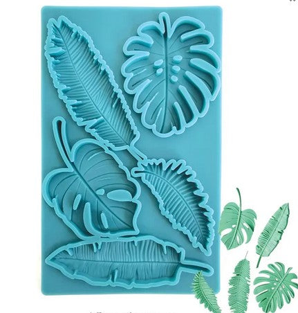 Tropical Leaf Silicone Mold Turtle Leaves Fondant Molds - Temu