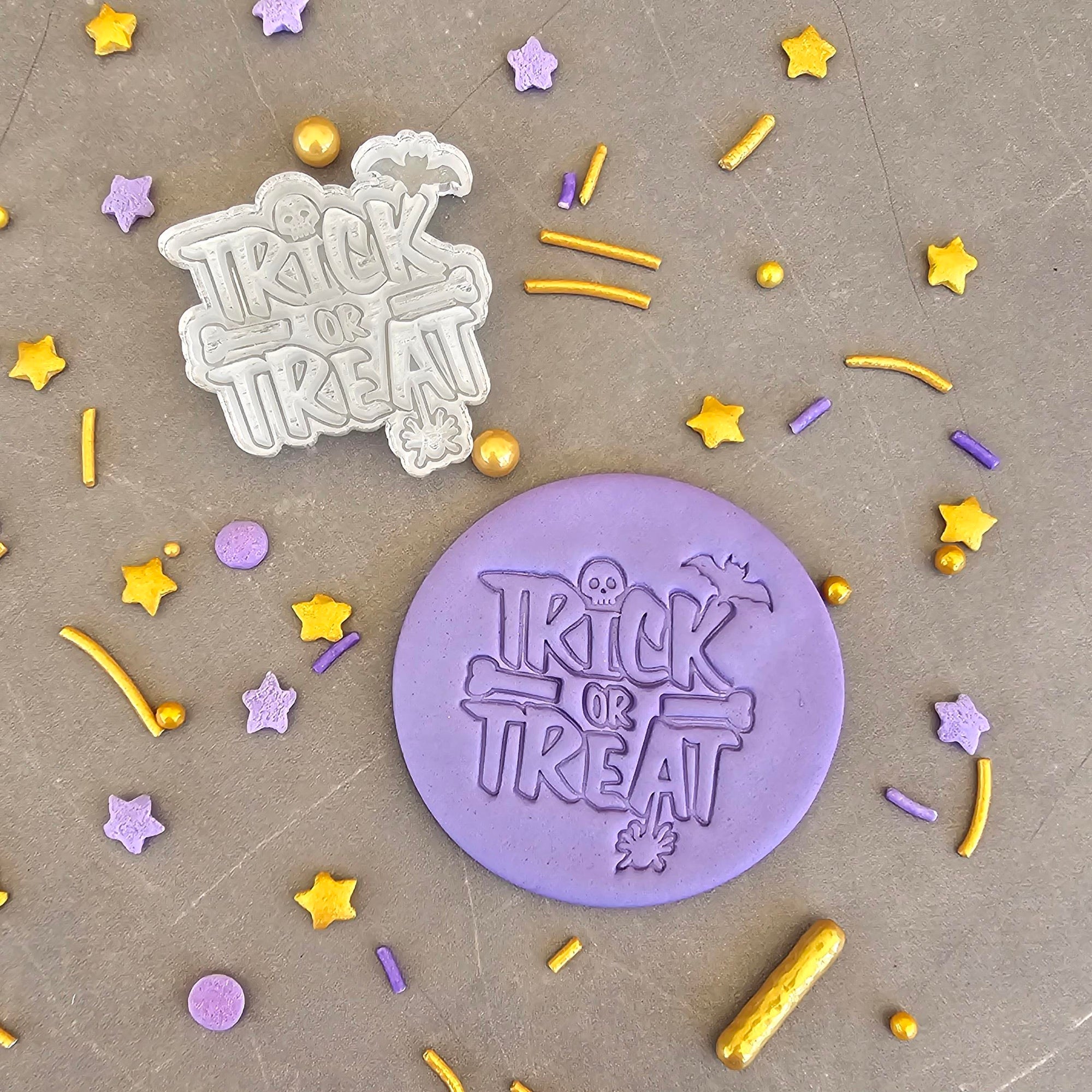 Trick or Treat Fondant Cookie Stamp