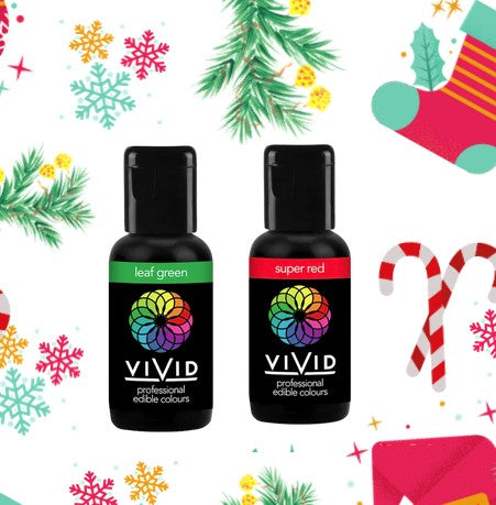 Vivid Christmas Colour 2 Pack Red & Green