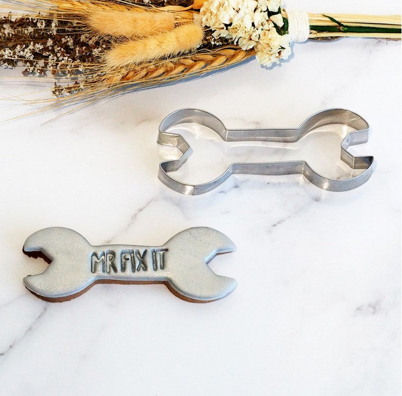 Wrench Cookie Cutter & Mr Fix it Stamp