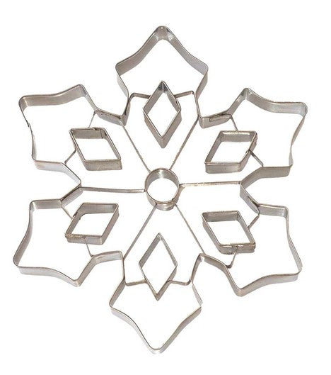 Snowflake Cookie Cutter with Internal Detail 19cm