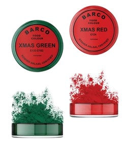 Christmas Red & Green Paint/Dust Set