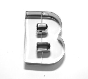 Letter B 6.5 cm Cookie Cutter Stainless Steel-Cookie Cutter Shop Australia