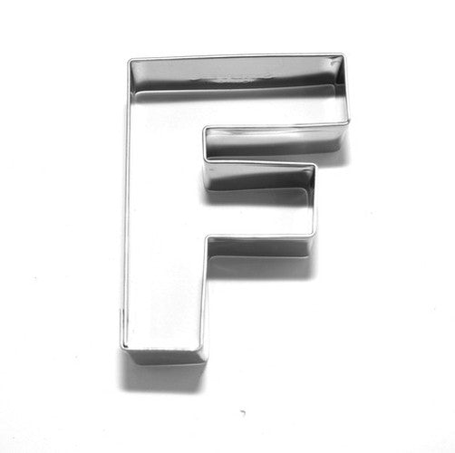 Letter F 6.5 cm Cookie Cutter Stainless Steel-Cookie Cutter Shop Australia
