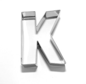 Letter K 6.5 cm Cookie Cutter Stainless Steel-Cookie Cutter Shop Australia