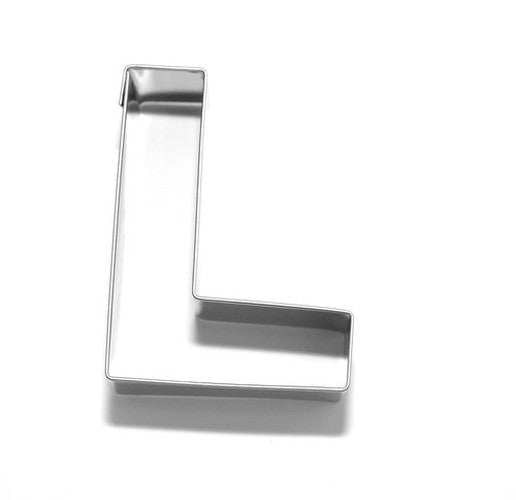 Letter L 6.5 cm Cookie Cutter Stainless Steel-Cookie Cutter Shop Australia
