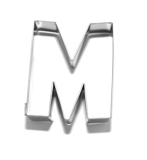 Letter M 6.5 cm Cookie Cutter Stainless Steel-Cookie Cutter Shop Australia