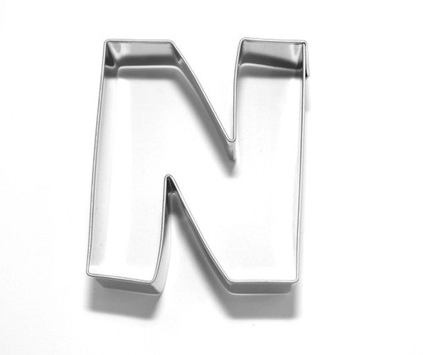 Letter N 6.5 cm Cookie Cutter Stainless Steel-Cookie Cutter Shop Australia