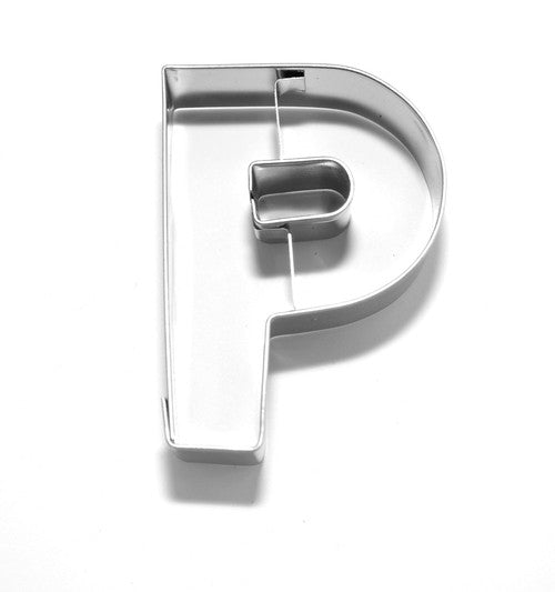 Letter P 6.5 cm Cookie Cutter Stainless Steel-Cookie Cutter Shop Australia