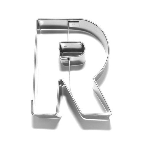 Letter R 6.5 cm Cookie Cutter Stainless Steel-Cookie Cutter Shop Australia
