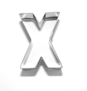 Letter X 6.5 cm Cookie Cutter Stainless Steel-Cookie Cutter Shop Australia