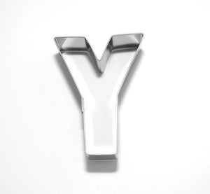 Letter Y 6.5 cm Cookie Cutter Stainless Steel-Cookie Cutter Shop Australia