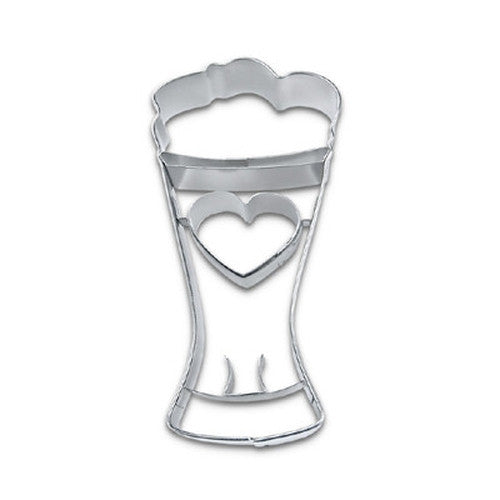 Beer Glass Embossed 8.5cm Cookie Cutter-Cookie Cutter Shop Australia