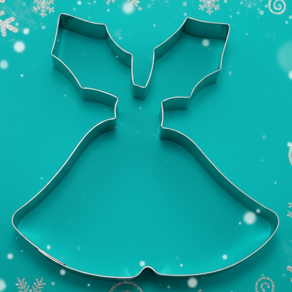 Bell Cookie Cutter with Holly 10cm | Cookie Cutter Shop Australia