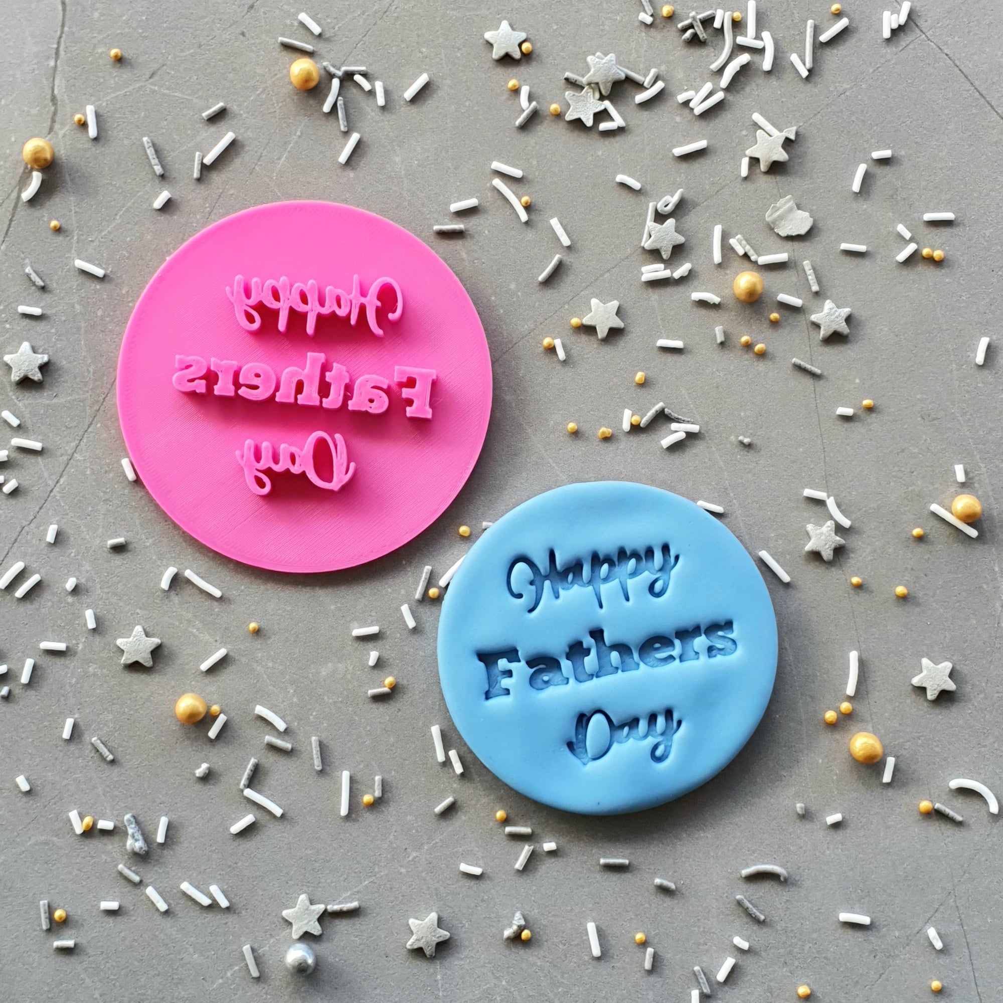 Happy Fathers Day Fondant Embosser | Cookie Cutter Shop Australia