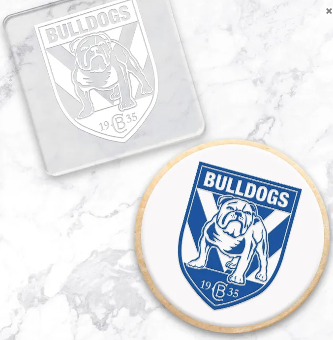 Canterbury Bulldogs NRL Fondant Debosser | Cookie Cutter Shop Australia