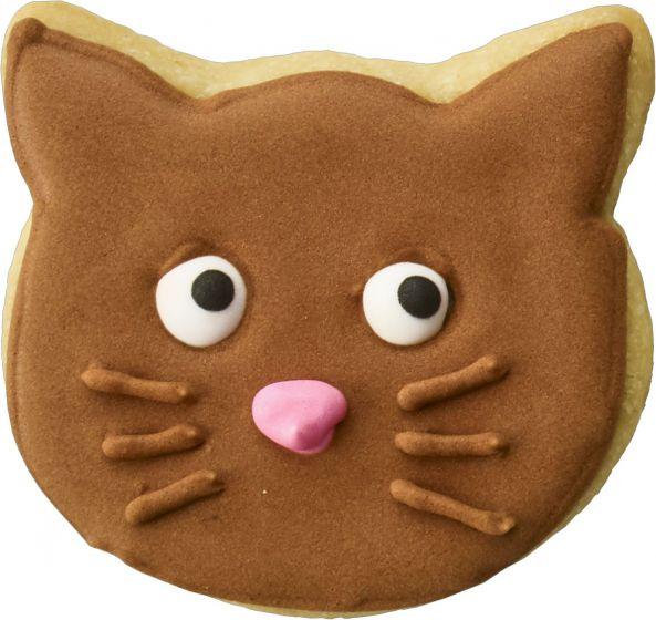 Cats Face With Internal Detail 5.3cm Cookie Cutter-Cookie Cutter Shop Australia