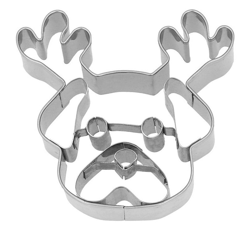 Christmas Pug Cookie Cutter with Embossed Detail | Cookie Cutter Shop Australia