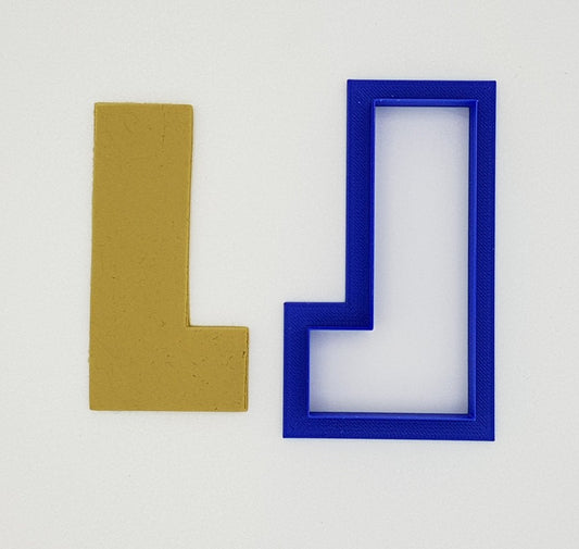 Chunky Alphabet Letter L 9.5cm Cookie Cutter