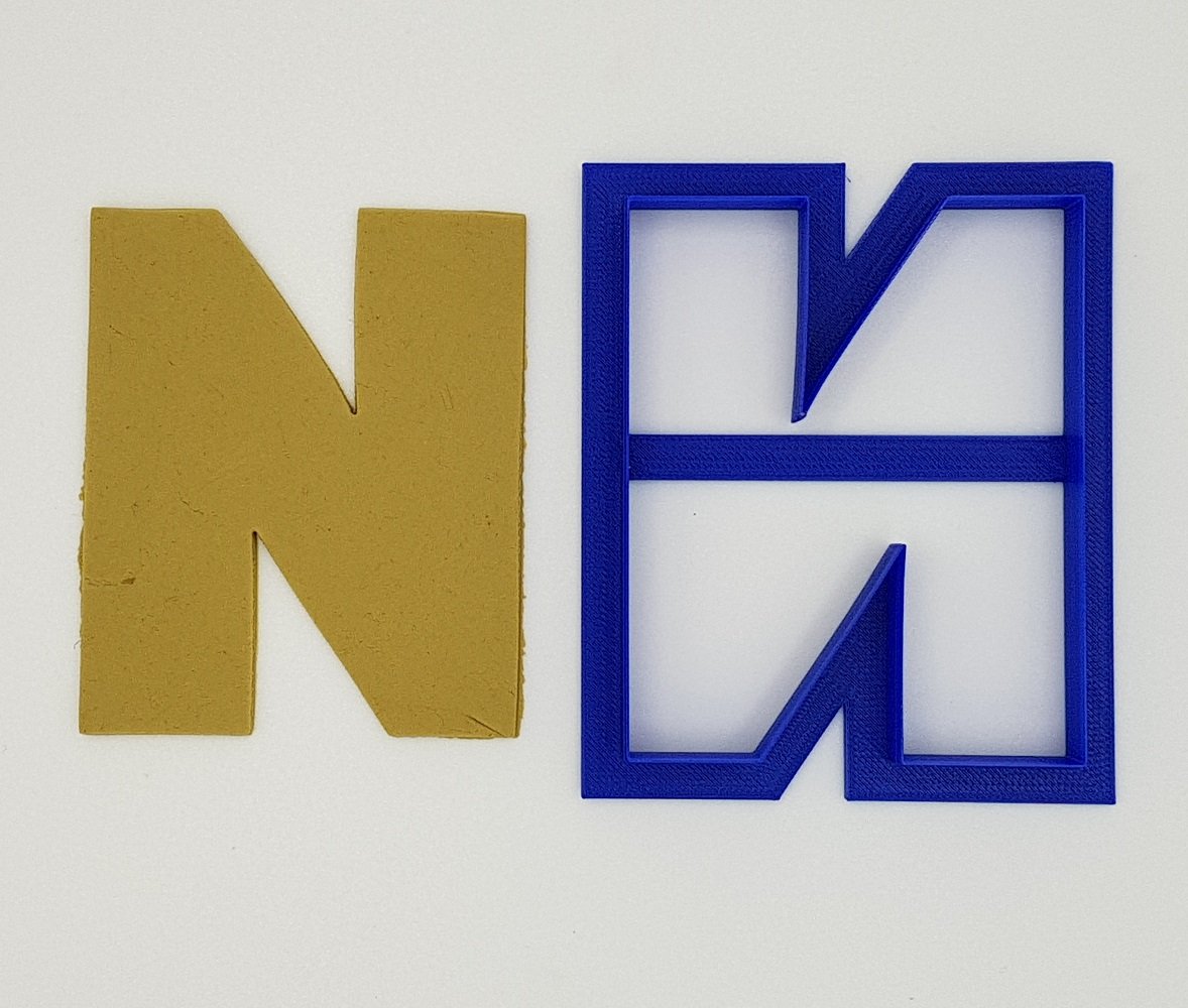 Chunky Alphabet Letter N 9.5cm Cookie Cutter